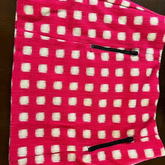 💃💃TOPSHOP Pink and White Checkered Tweed Miniskirt - Picture 3 of 6